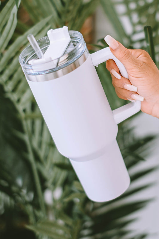 White 304 Stainless Steel Double Insulated Cup 40oz