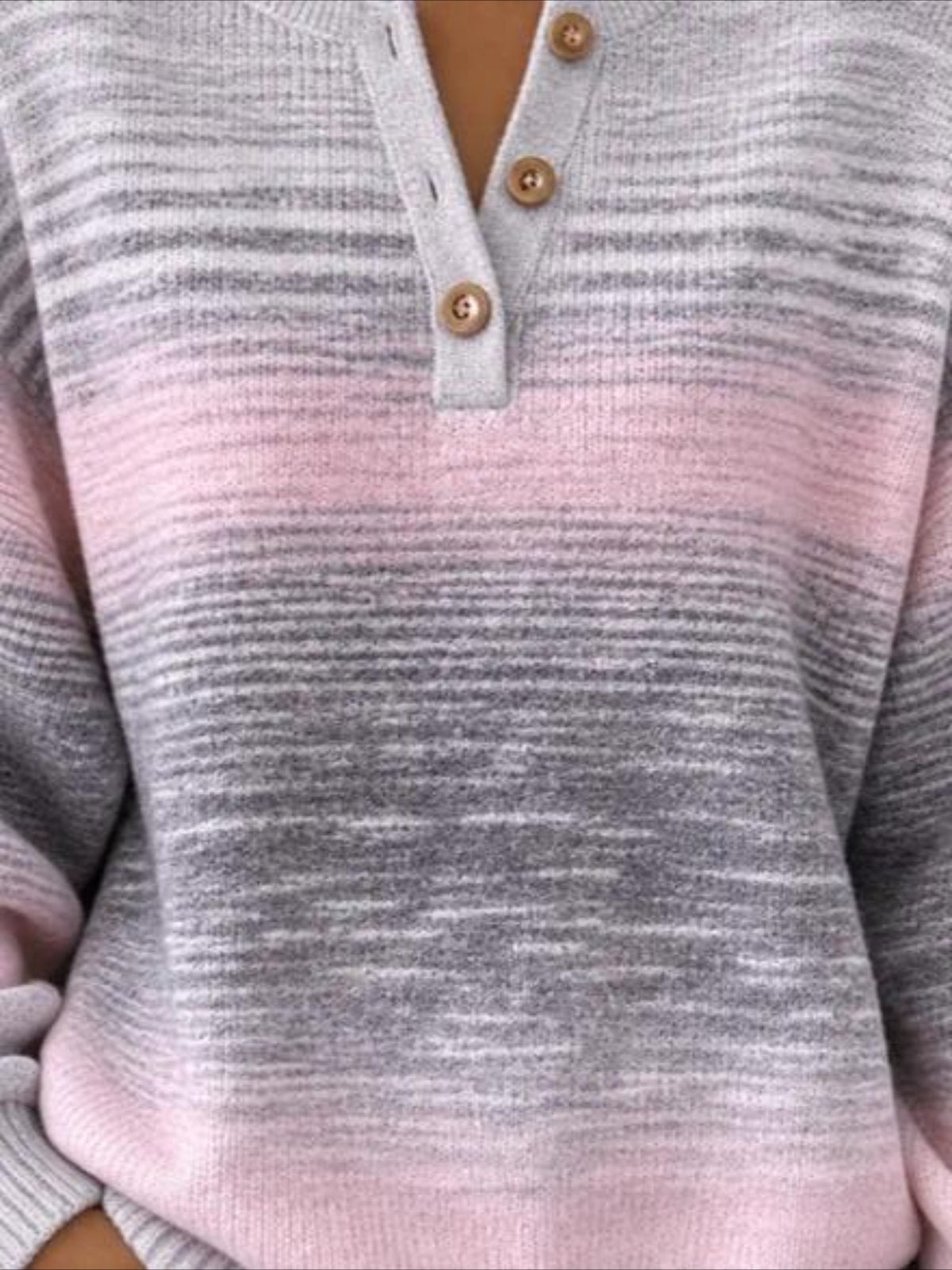 Gradient Casual Color Block Sweatshirt