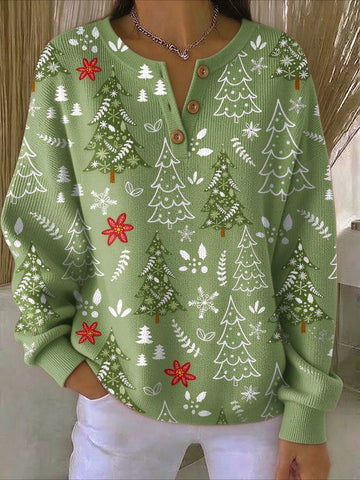 Printing Christmas Tree Sweatshirt