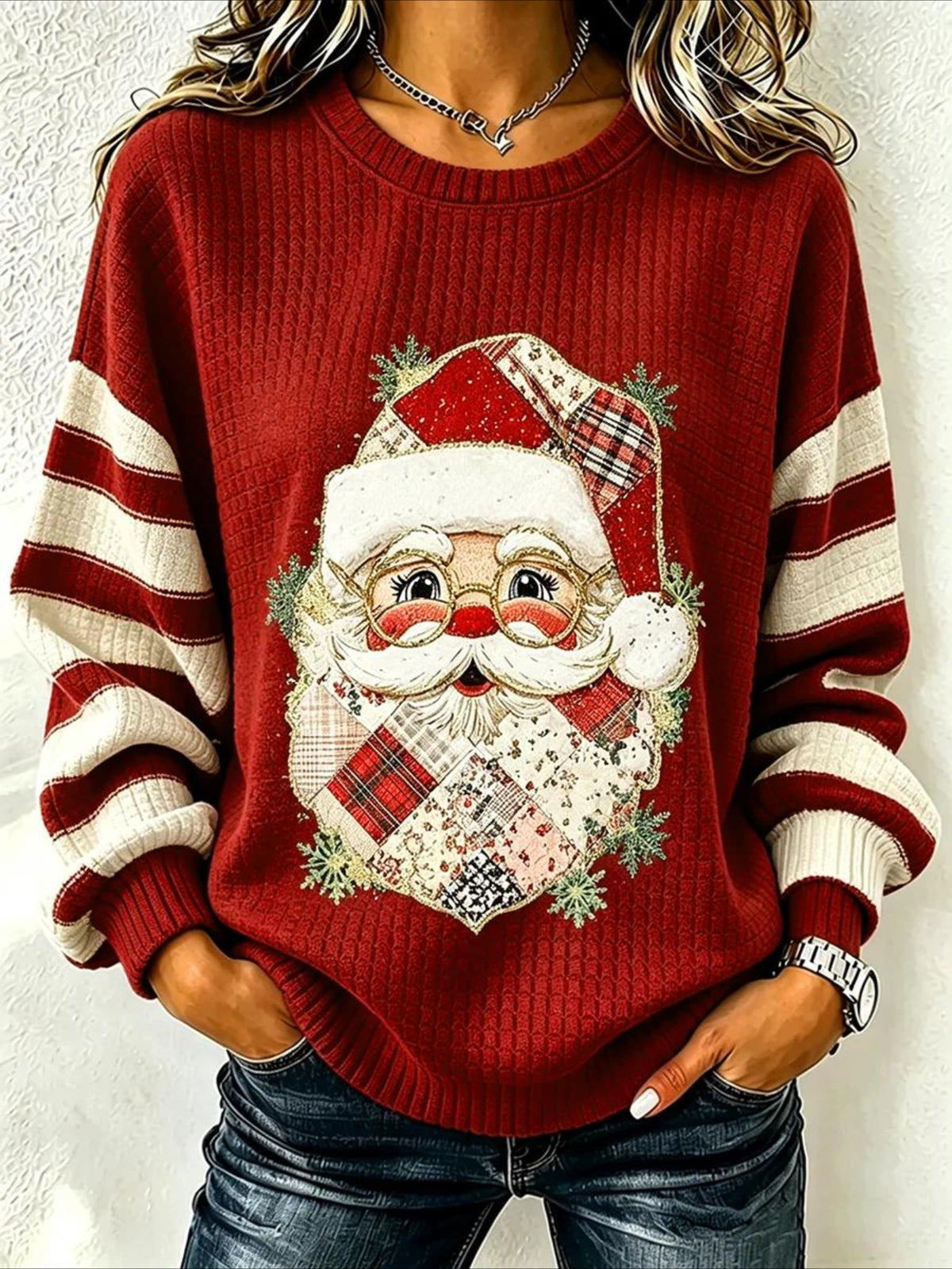 Christmas Casual Crew Neck Regular Fit Sweatshirt