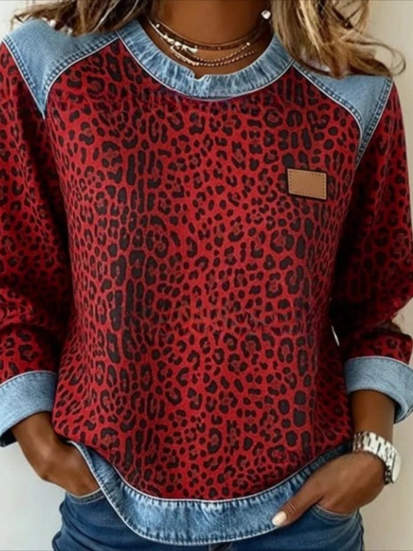 Color Block Stylish Casual Long Sleeve Shirt