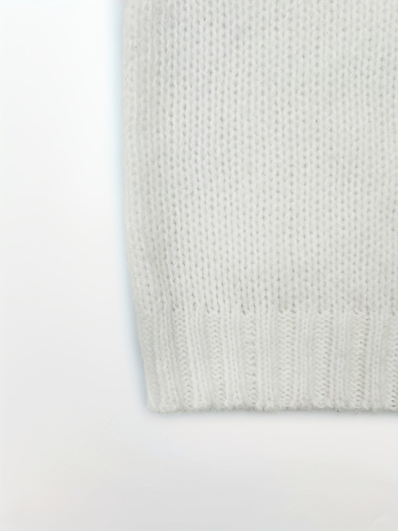 Color Block Simple Knit Sweater, Casual V Neck Long Sleeve Sweater