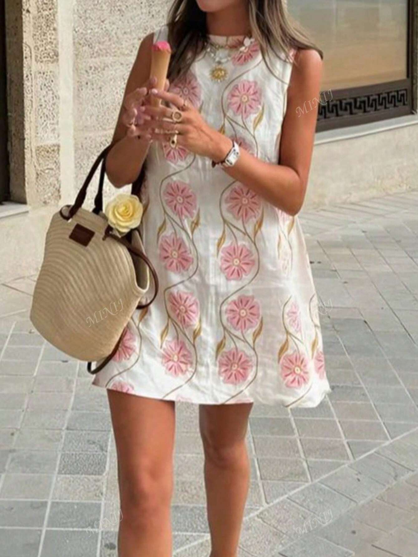 Print Mini Vacation Fairy Dress