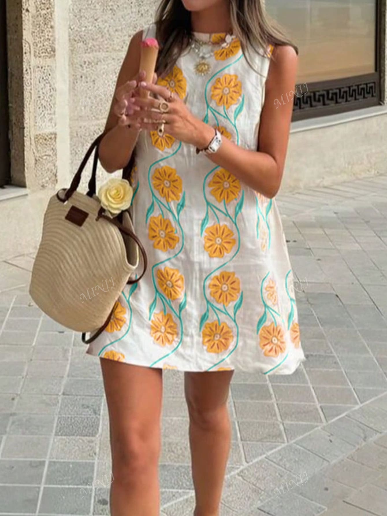 Print Mini Vacation Fairy Dress