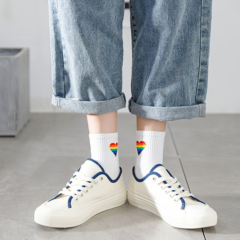Free Gift Academic Style Stocks, Cute & Soft Crew Socks, Stylish Korean Fashion Aesthetic