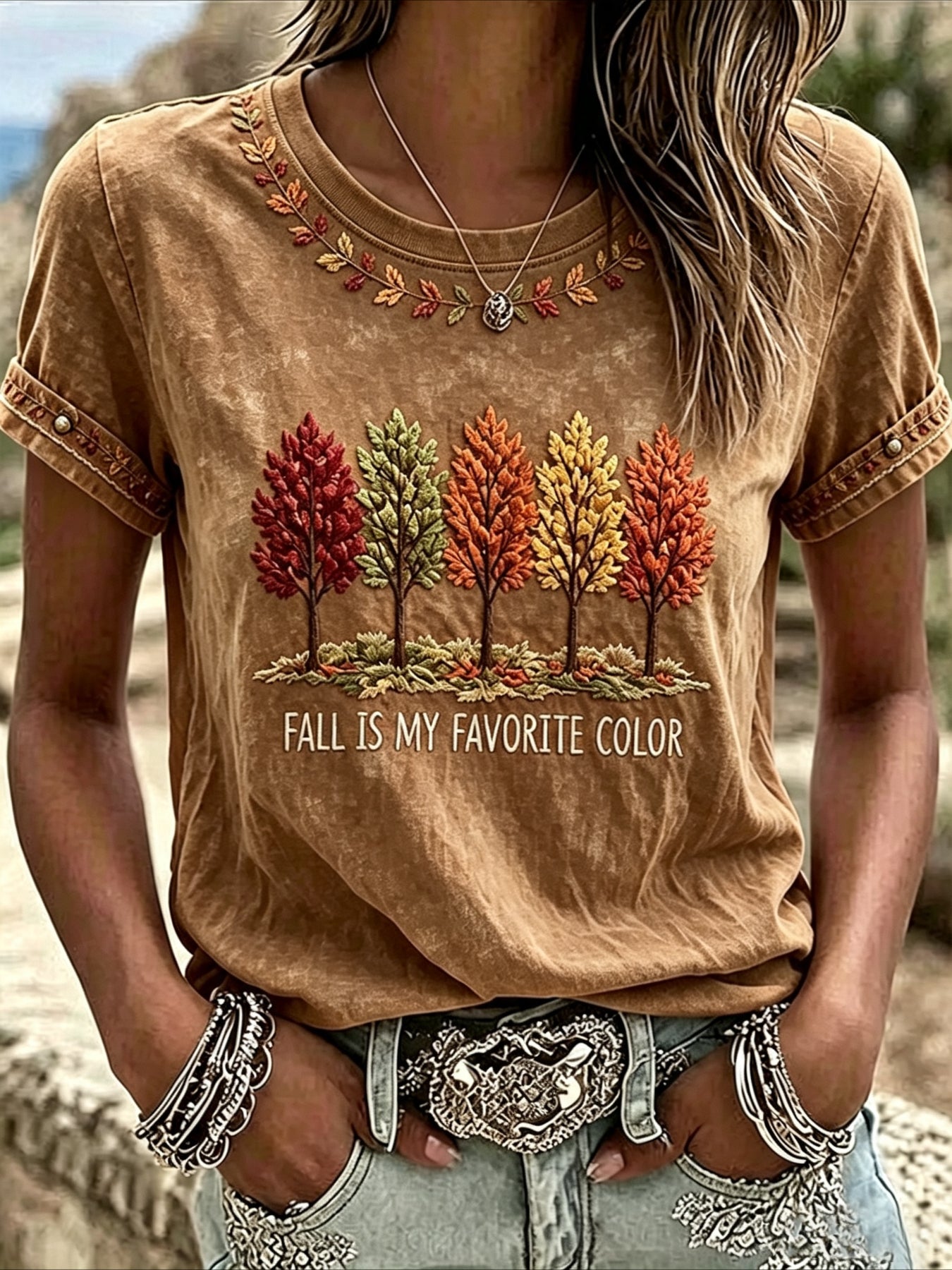 Floral Print Short Sleeve Crew Neck Top