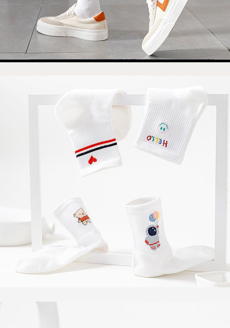 Free Gift Academic Style Stocks, Cute & Soft Crew Socks, Stylish Korean Fashion Aesthetic