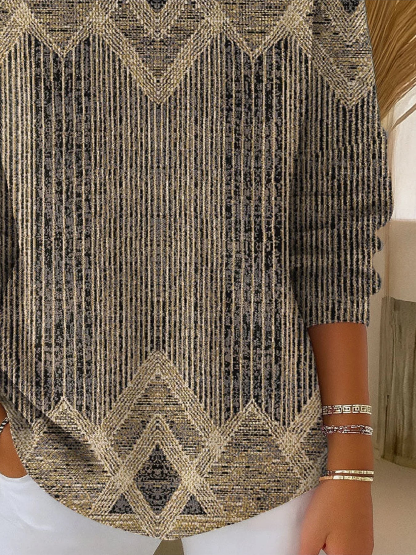 Casual Abstract Sweater Tee