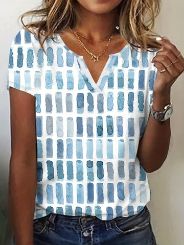 Short Sleeve Essential Geo Print T-Shirt