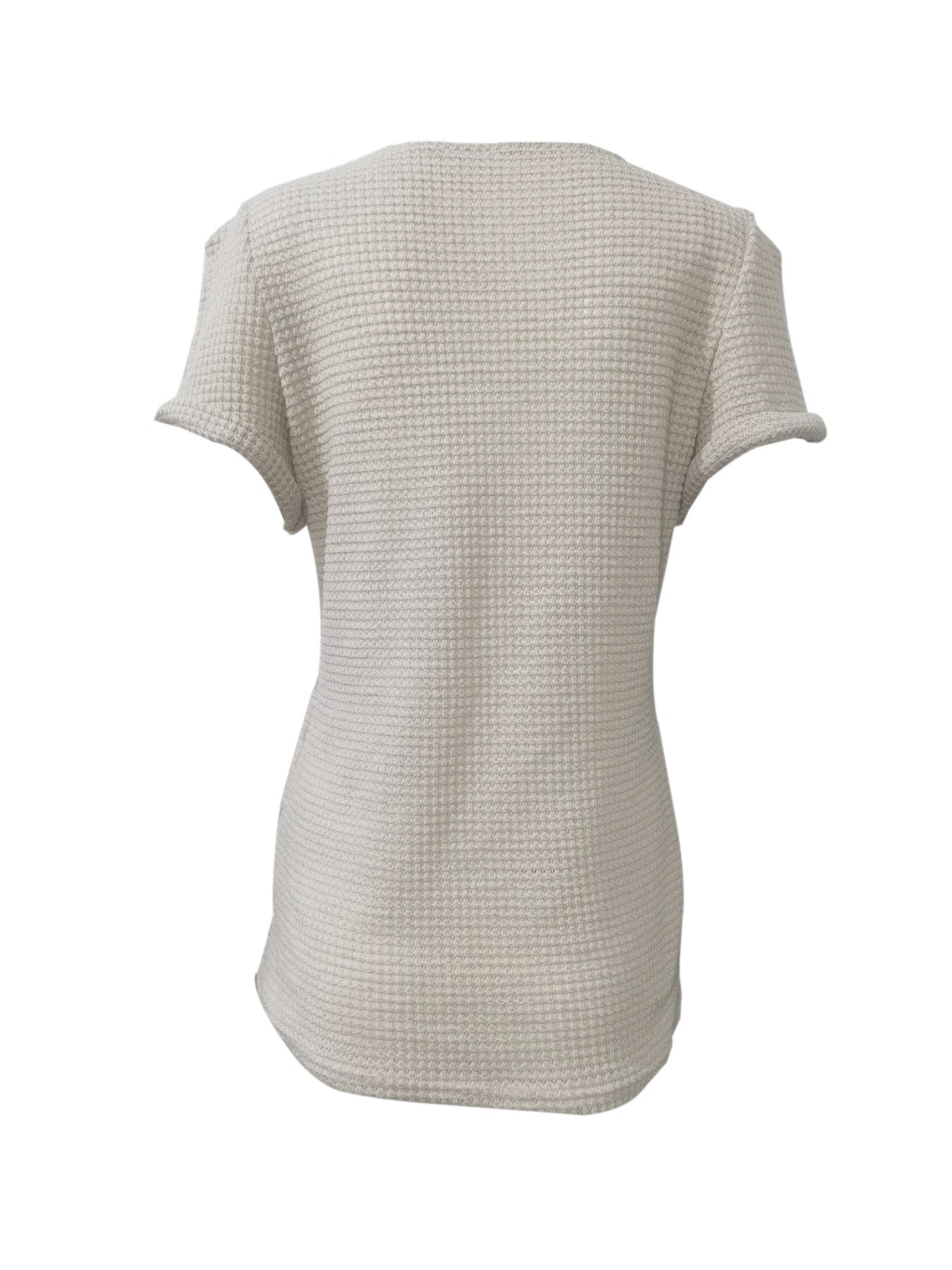 Contrast Lace Crew Neck T-Shirt, Casual Short Sleeve T-Shirt