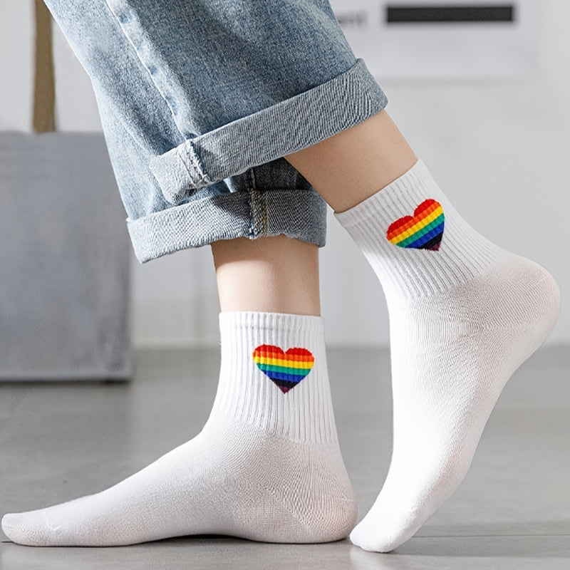 Free Gift Academic Style Stocks, Cute & Soft Crew Socks, Stylish Korean Fashion Aesthetic