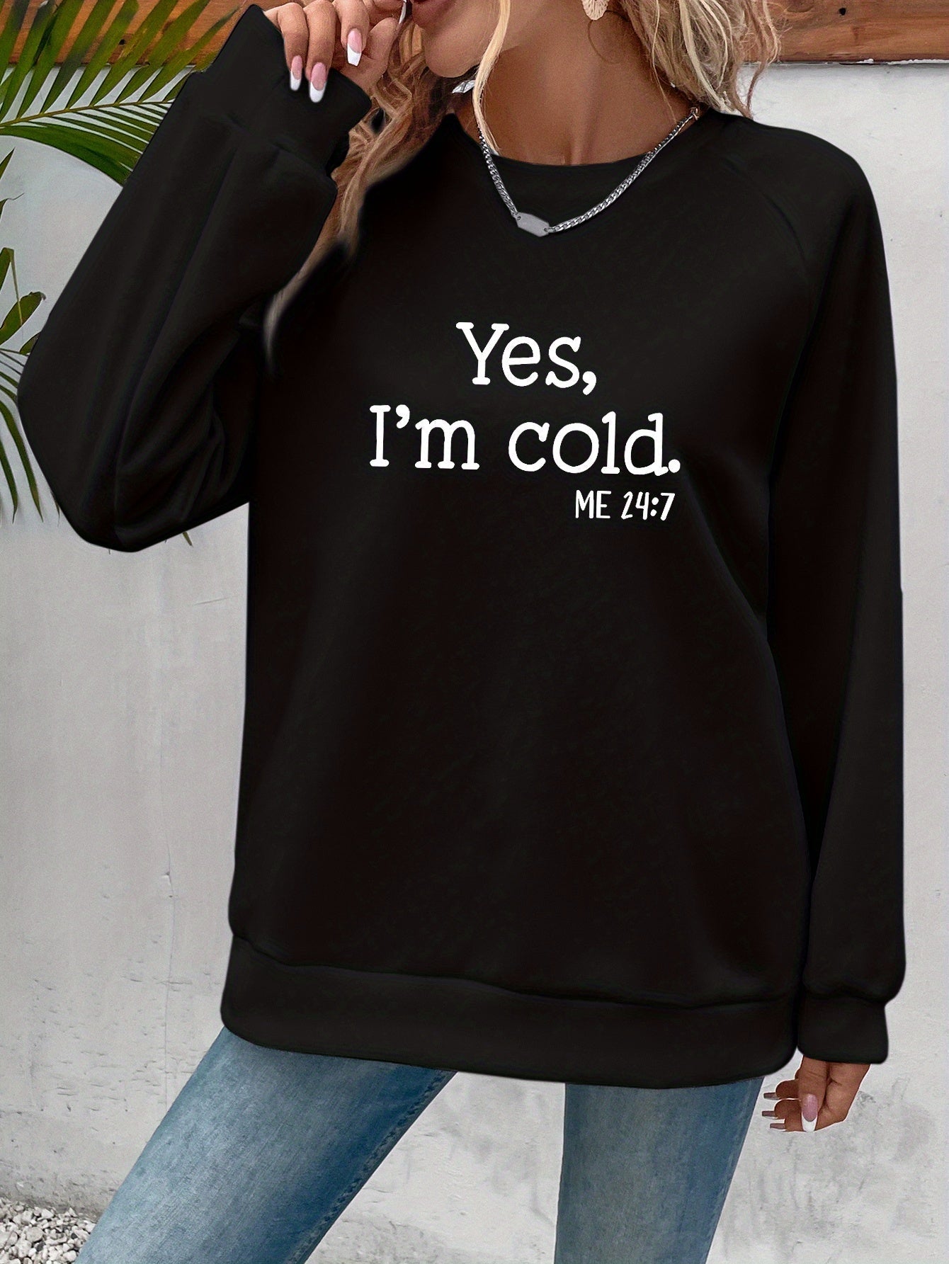Letter Print Pullover Sweatshirt, Casual Long Sleeve Crew Neck Sweatshirt