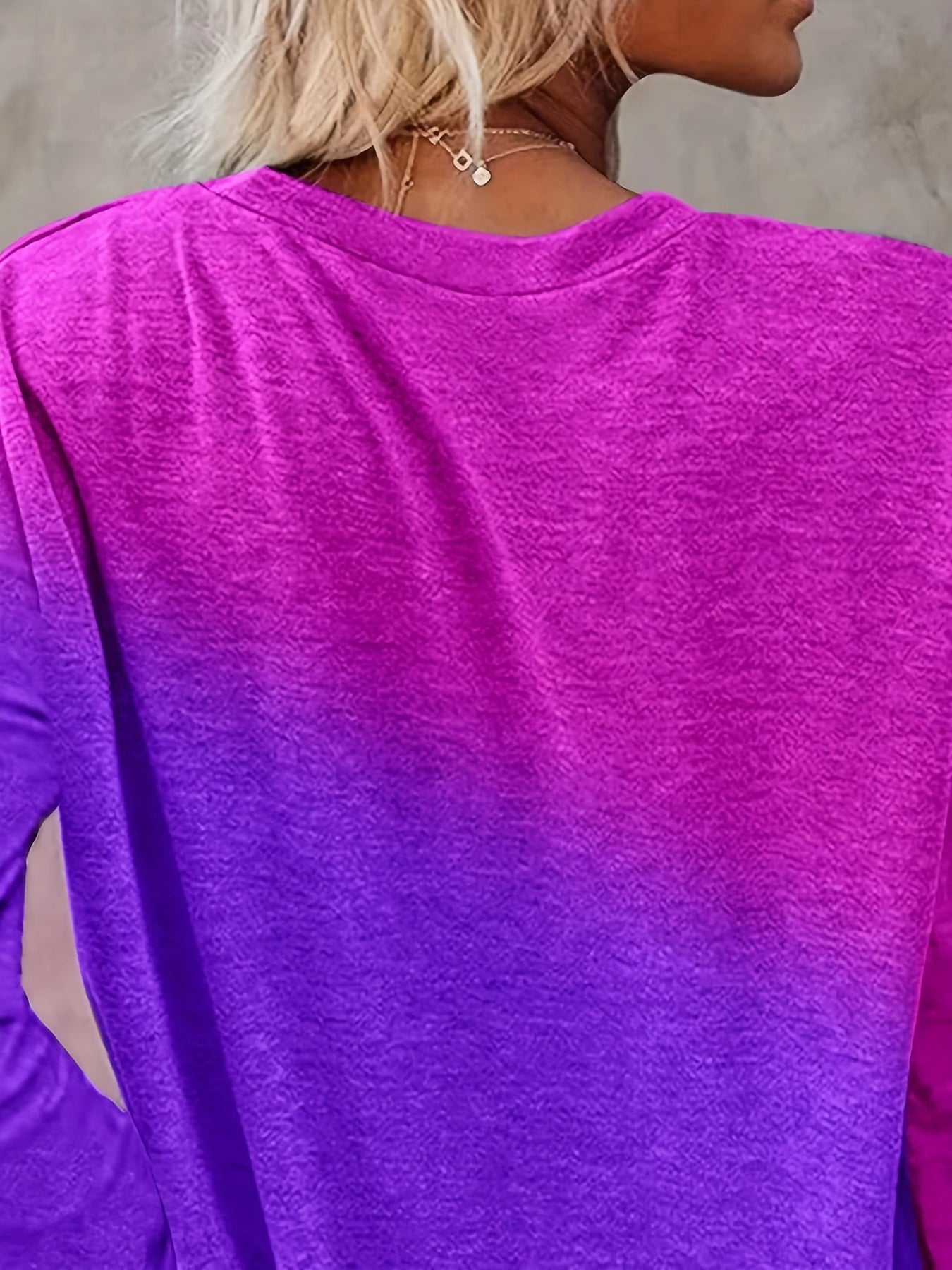 Color Block Pocket T-Shirt, Casual Crew Neck Long Sleeve T-Shirt