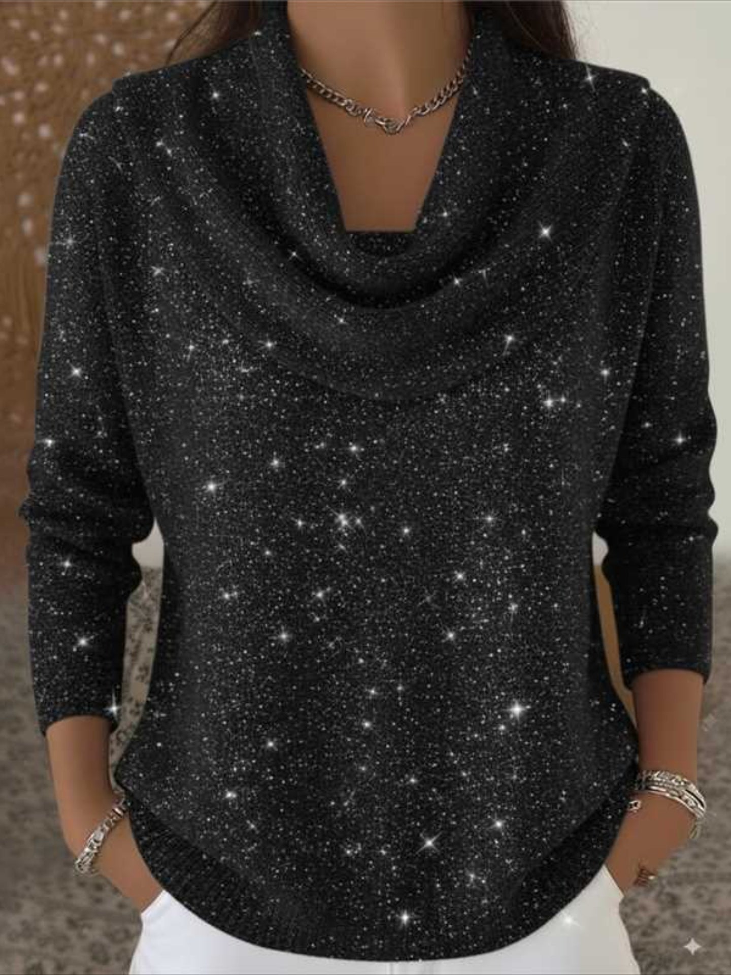 Crew Neck Long Sleeve Casual Sweater
