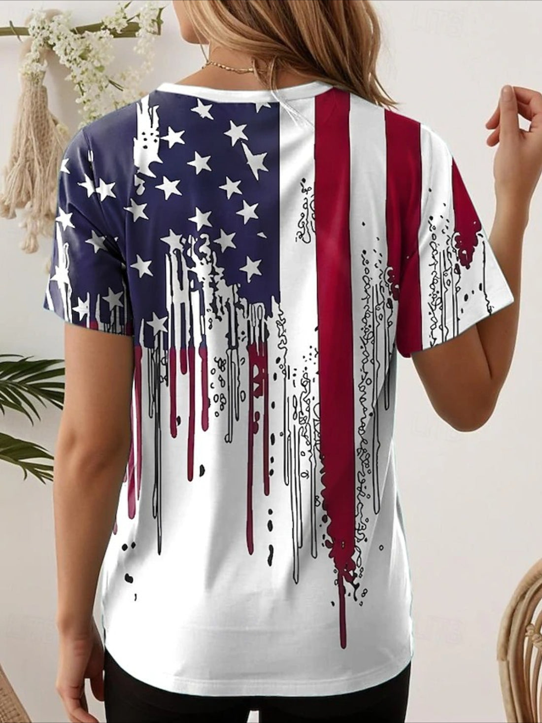 Vintage America 250th Anniversary Print T-Shirt