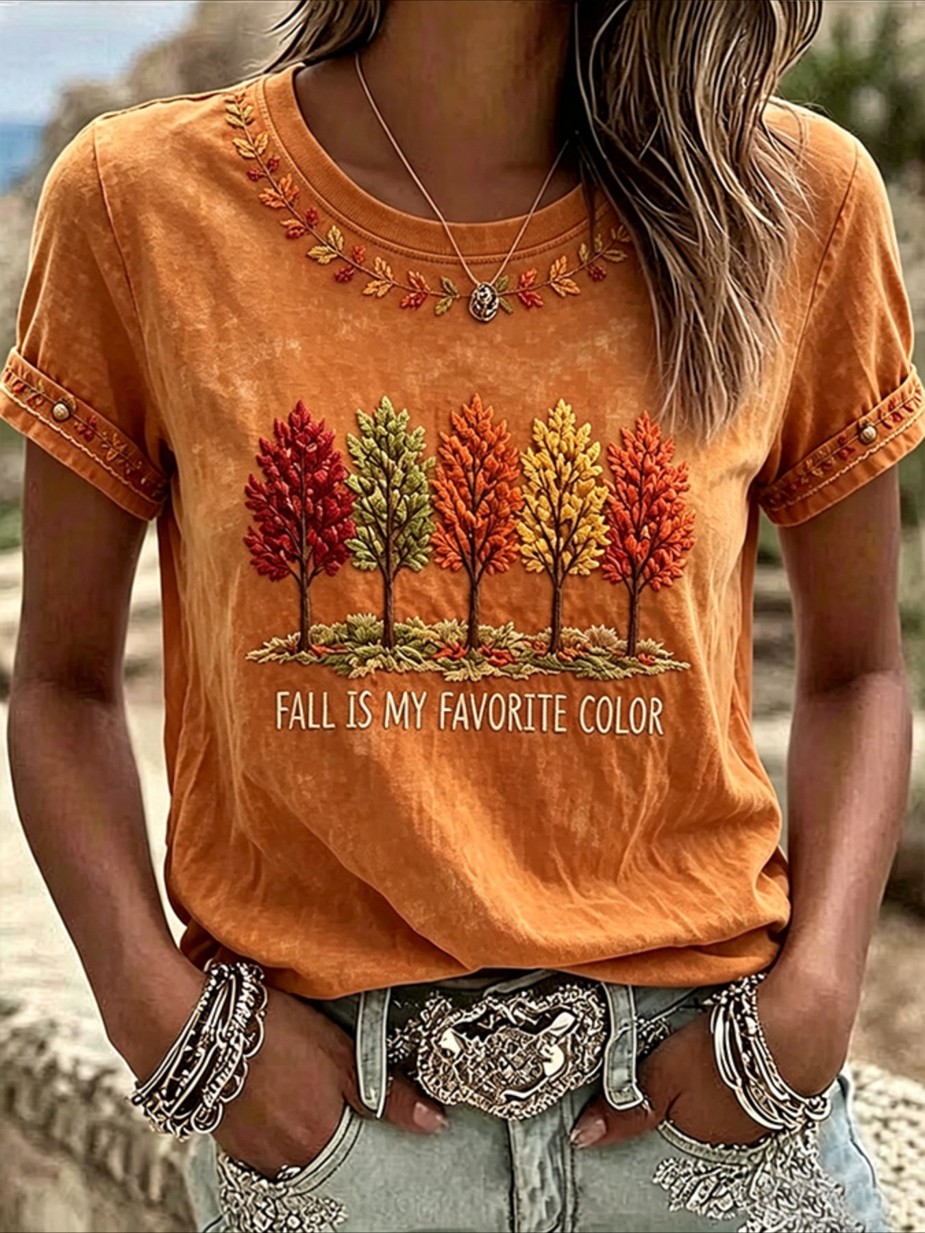Floral Print Short Sleeve Crew Neck Top