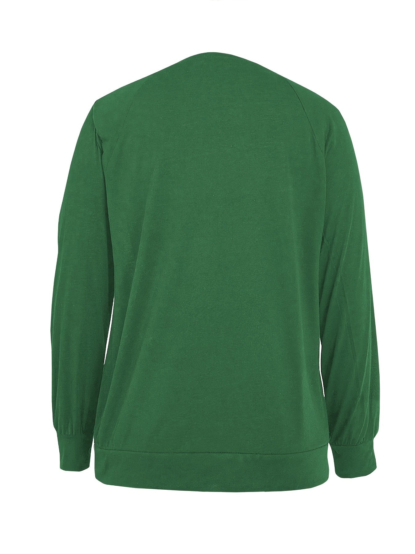 Dandelion Print Crew Neck T-shirt, Casual Loose Long Sleeve T-Shirts Tops