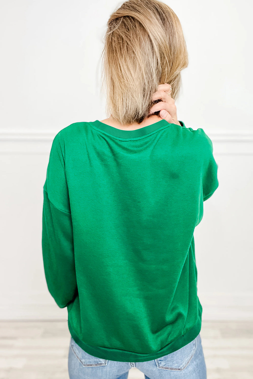 Sea Green Plaid MERRY Christmas Vacation Sweatshirt