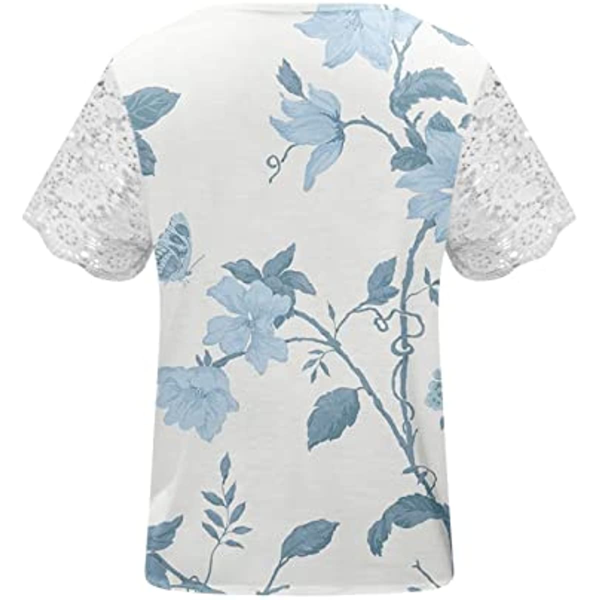 Short Sleeve Loose Flower Graphic T-Shirts