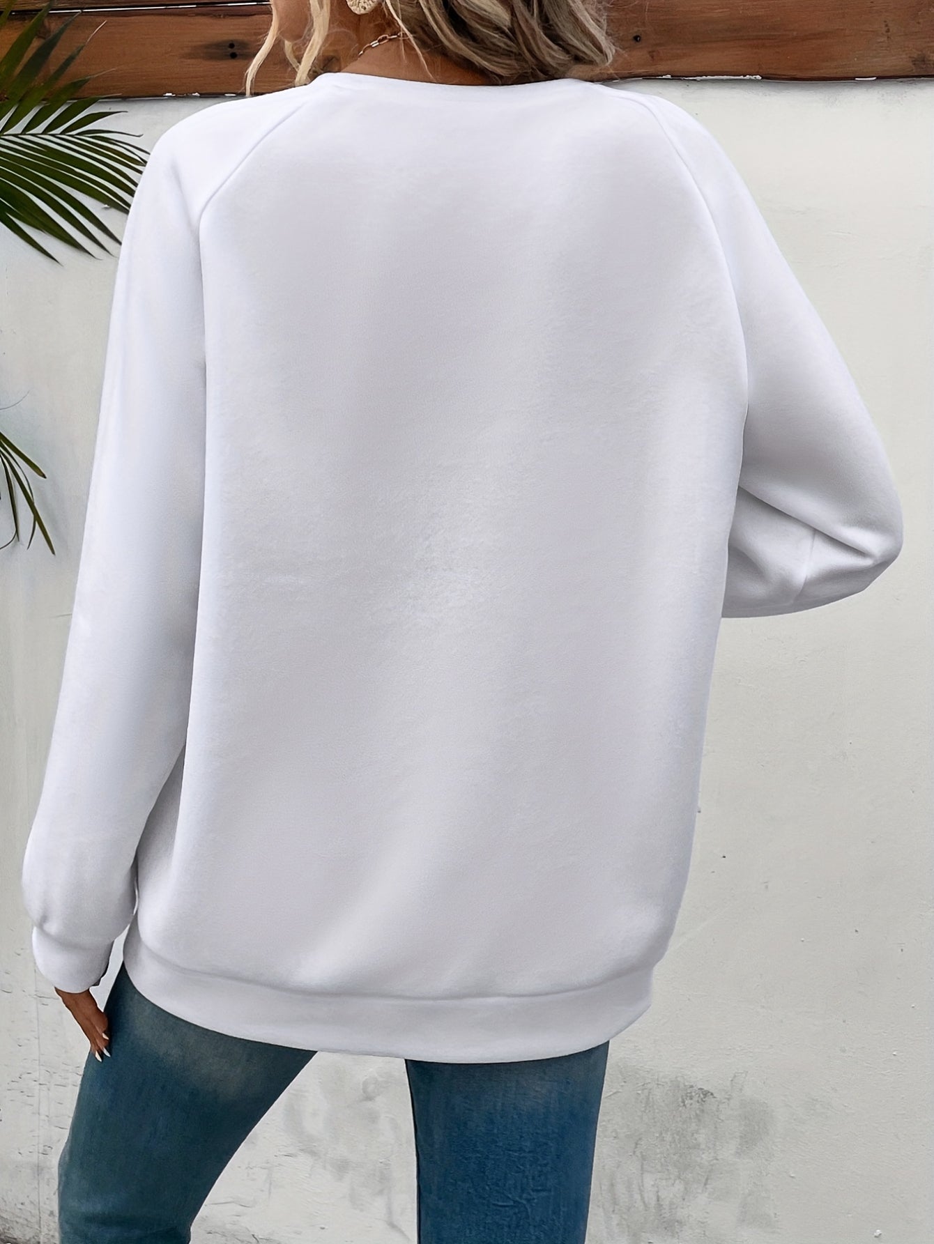Letter Print Pullover Sweatshirt, Casual Long Sleeve Crew Neck Sweatshirt