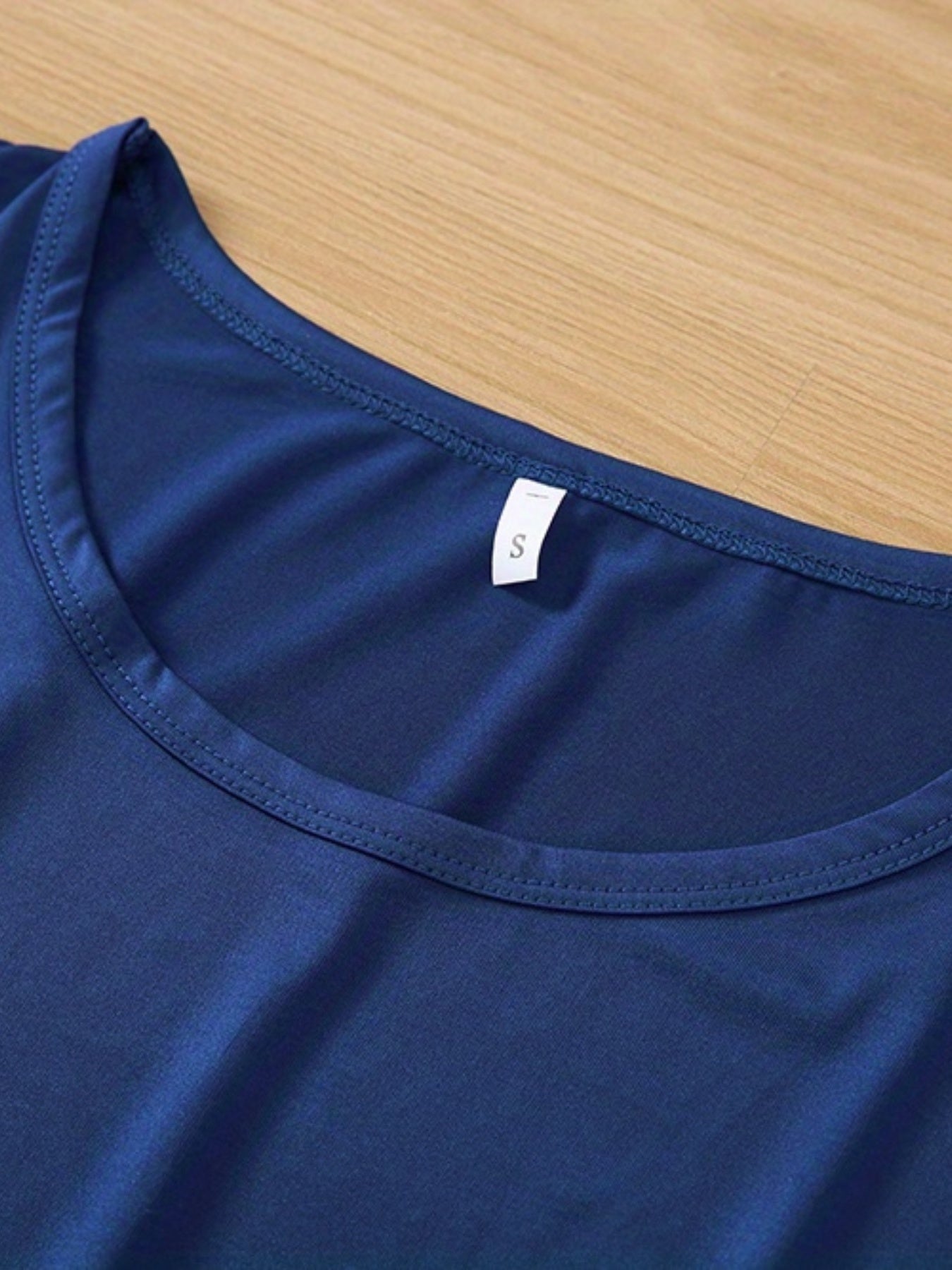 Solid Cold Shoulder T-shirt, Casual Crew Neck Short Sleeve T-shirt