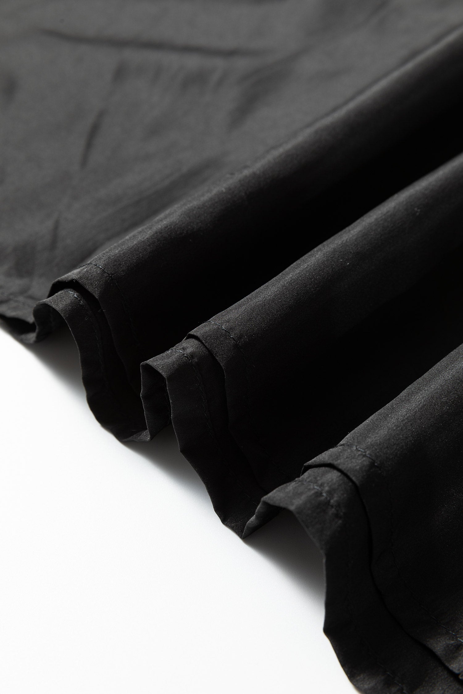 Black Short Sleeve Knit Top Patchwork Pleated Long Dress