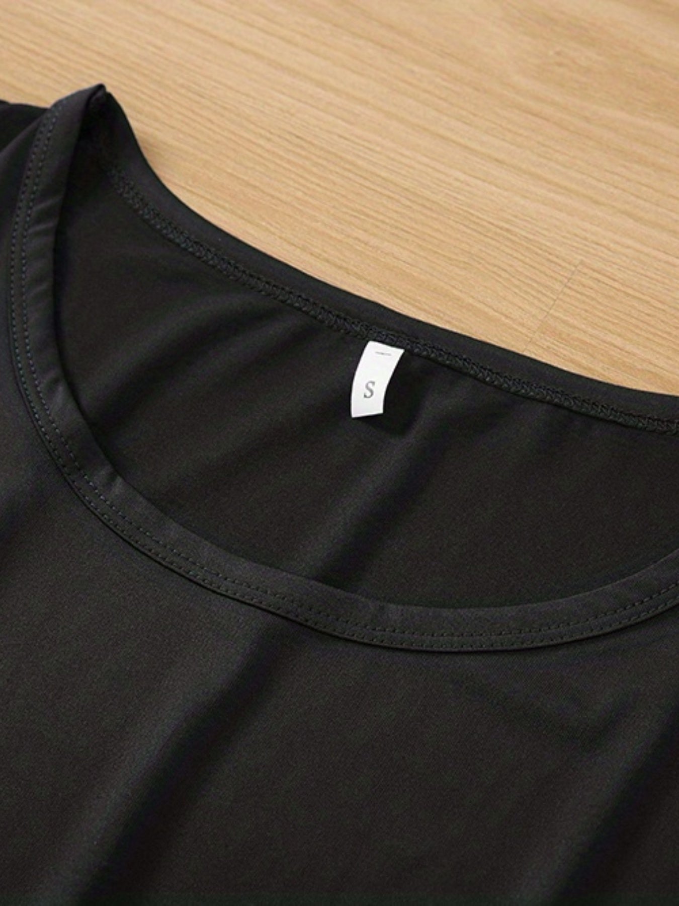 Solid Cold Shoulder T-shirt, Casual Crew Neck Short Sleeve T-shirt