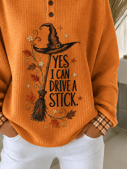Halloween V Neck Long Sleeve Regular Tops