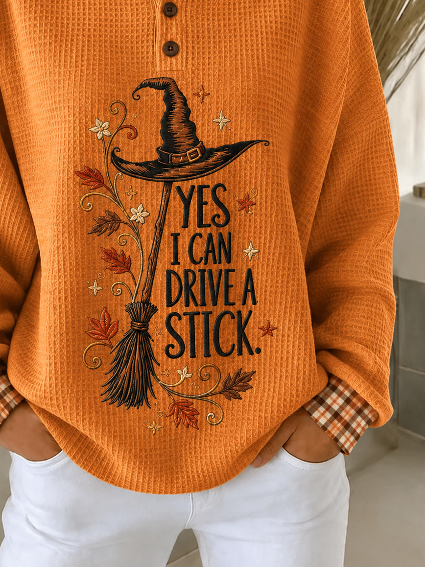 Halloween V Neck Long Sleeve Regular Tops