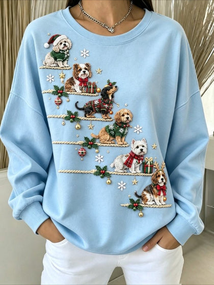 Christmas Crew Neck Long Sleeve Sweatshirt