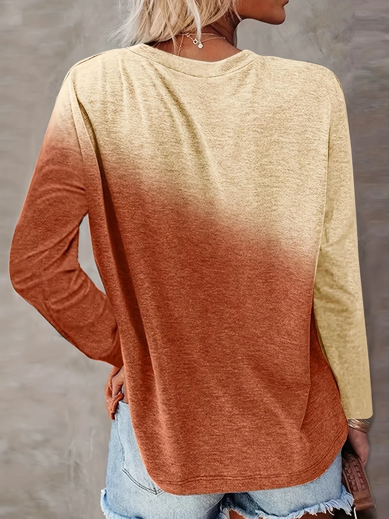 Color Block Pocket T-Shirt, Casual Crew Neck Long Sleeve T-Shirt