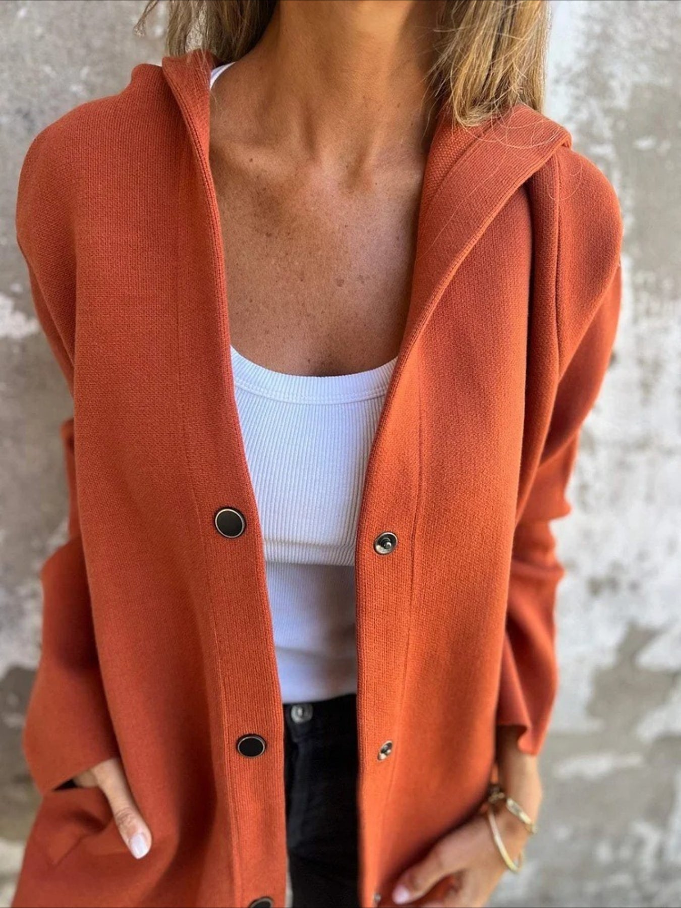 Plain Regular Loose Jacket