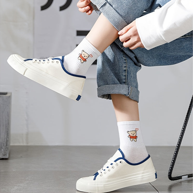Free Gift Academic Style Stocks, Cute & Soft Crew Socks, Stylish Korean Fashion Aesthetic