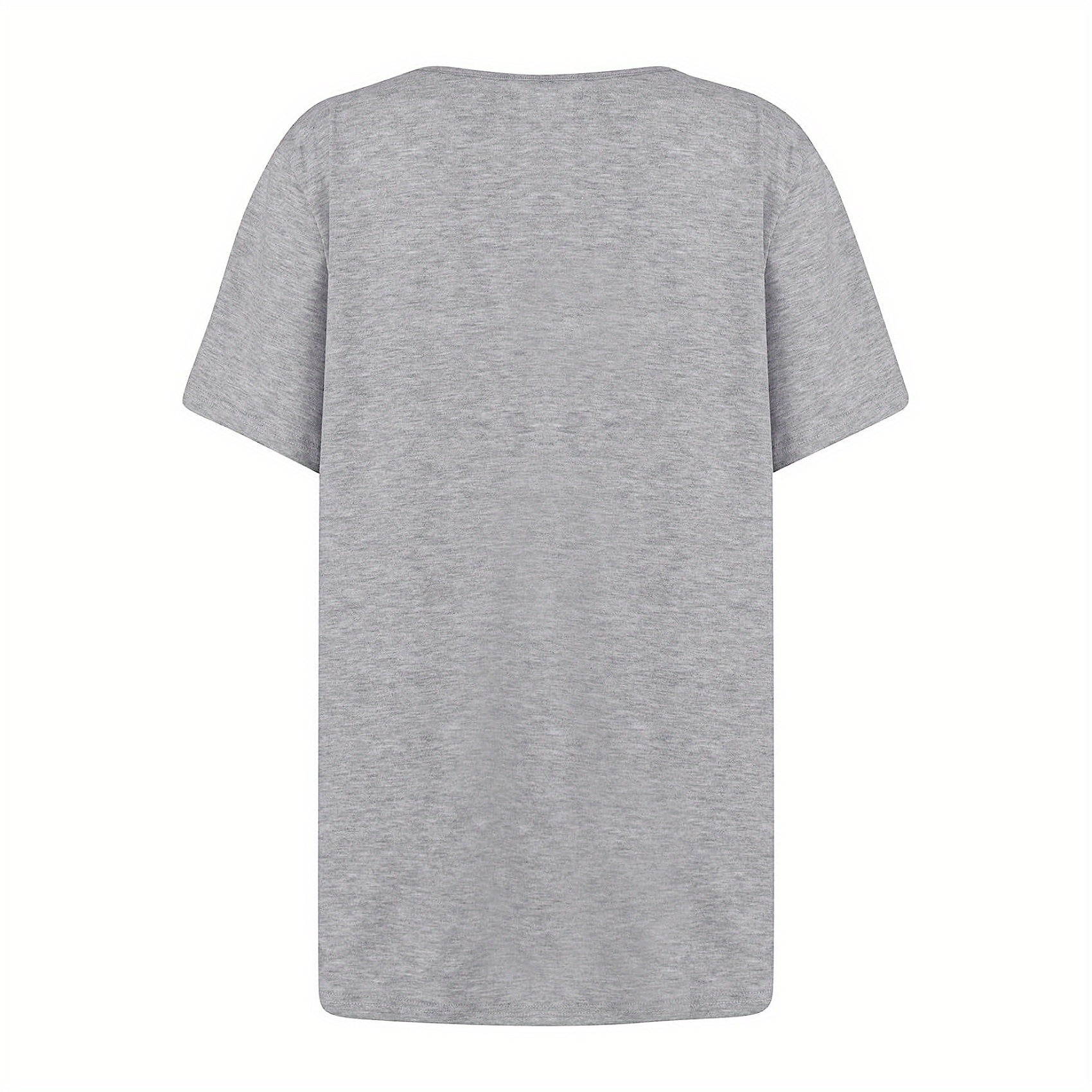 Ruched Solid Blouse, Casual Asymmetrical Short Sleeve Blouse