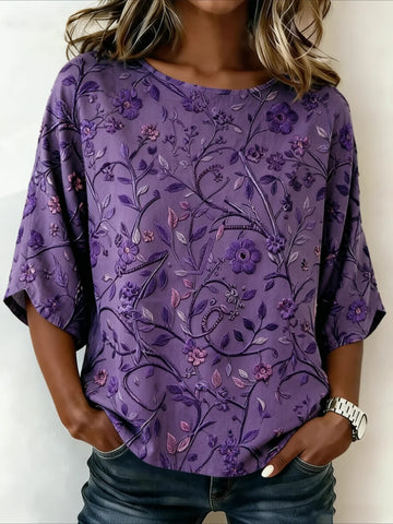Loose Cotton And Linen Vintage Shirt
