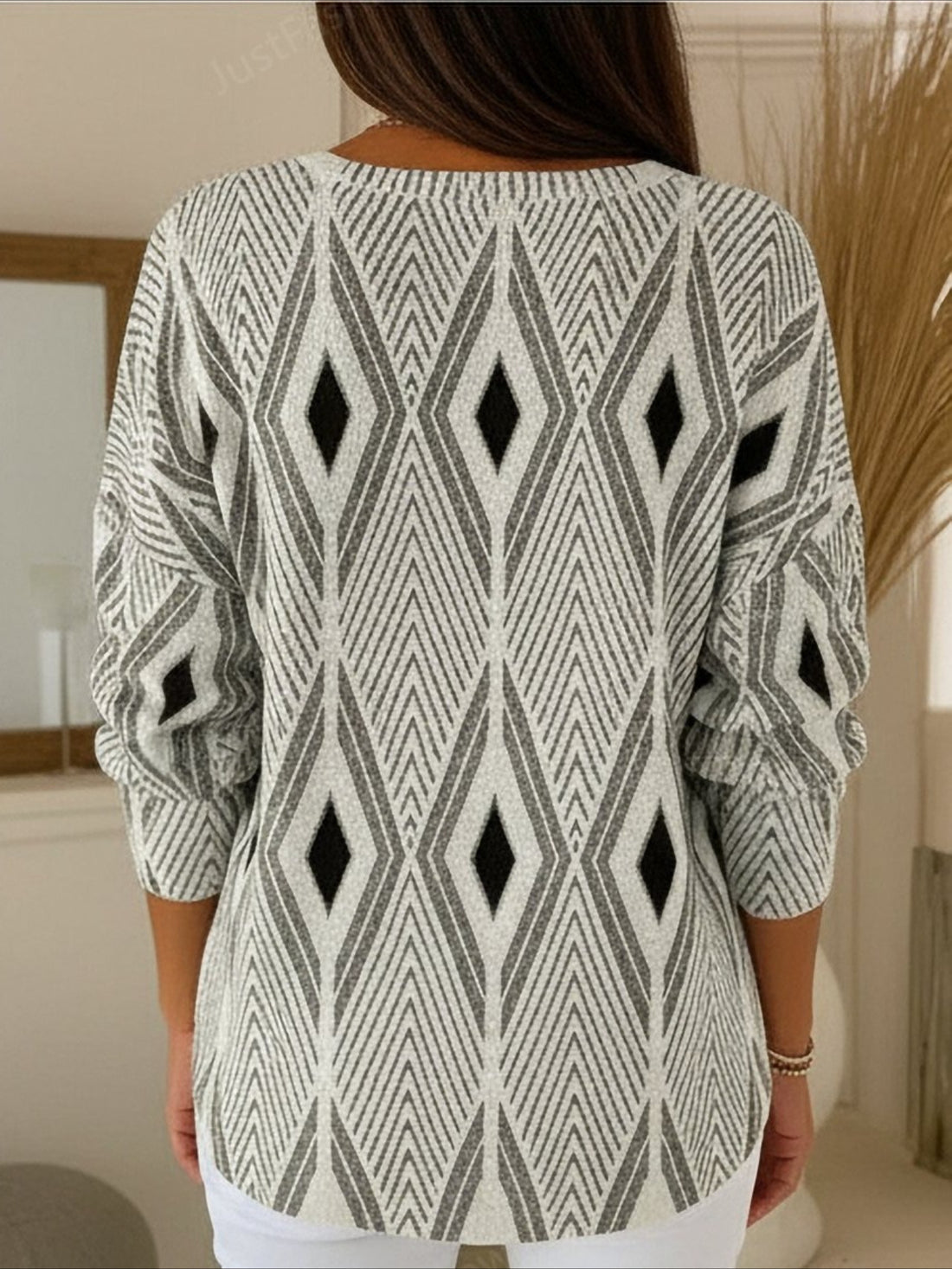 Casual Abstract Sweater Tee