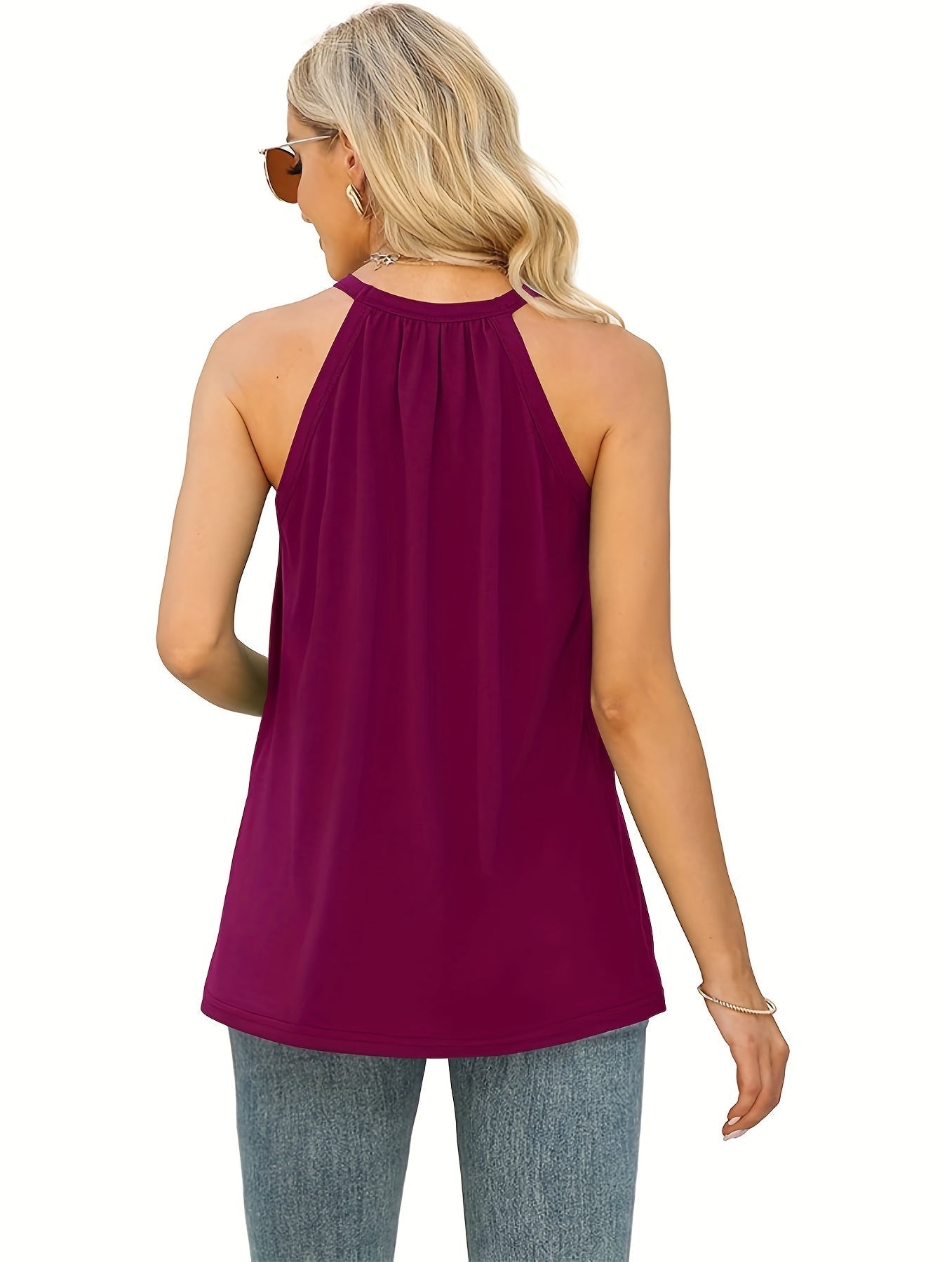 Halter Neck Ruched Top