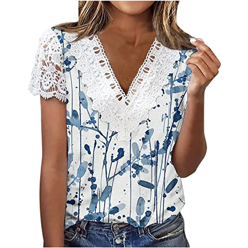 Short Sleeve Loose Flower Graphic T-Shirts