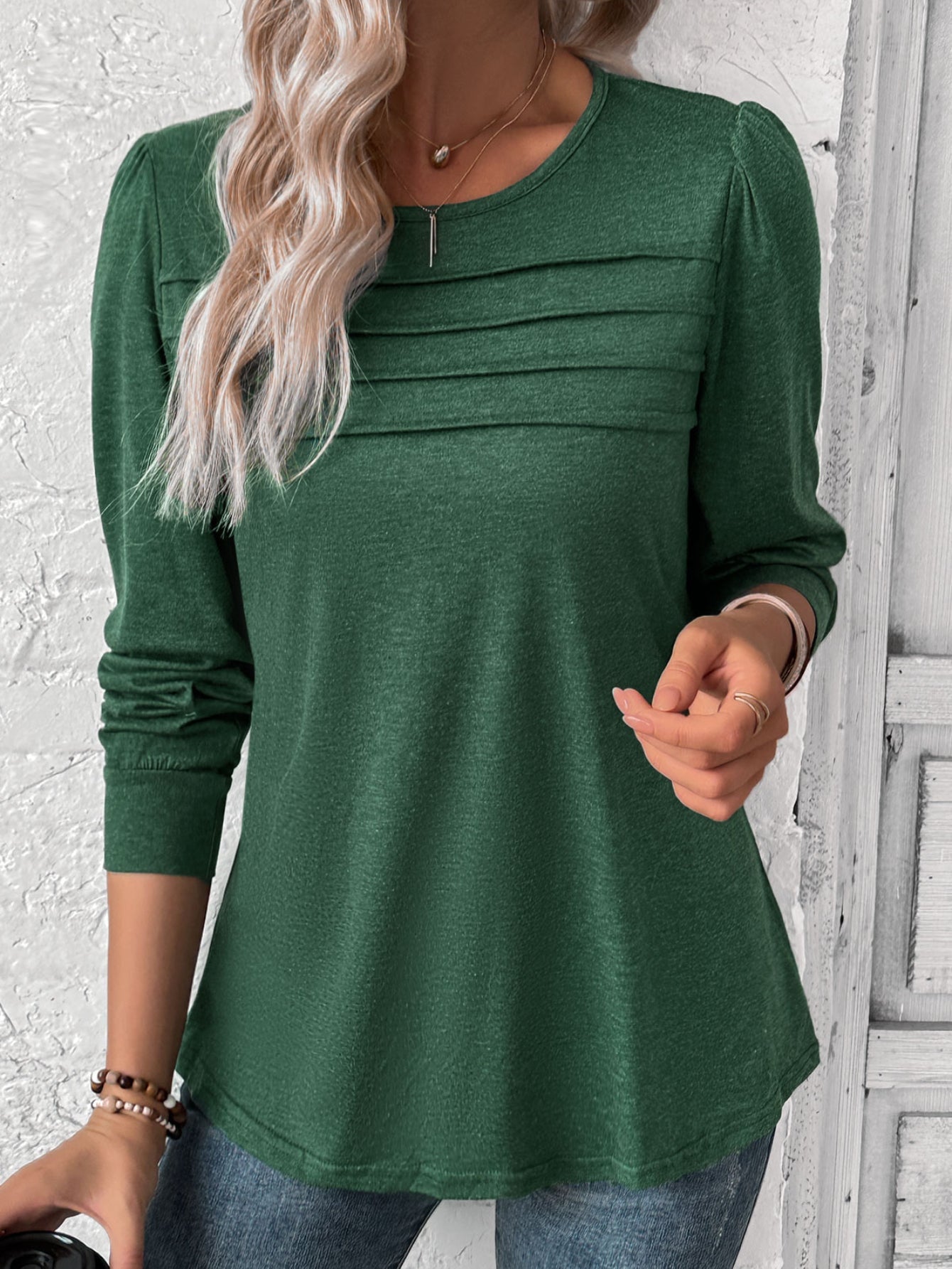 Essential Long Sleeve Crew Neck T-Shirt - Soft, Breathable, and Comfortable