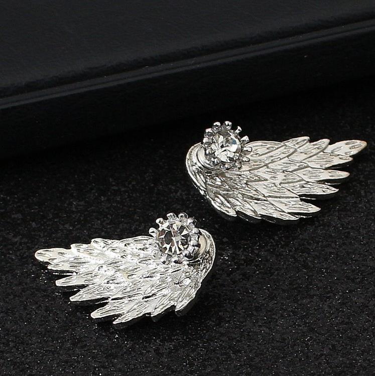 Retro Stereo Angel Wing Earrings