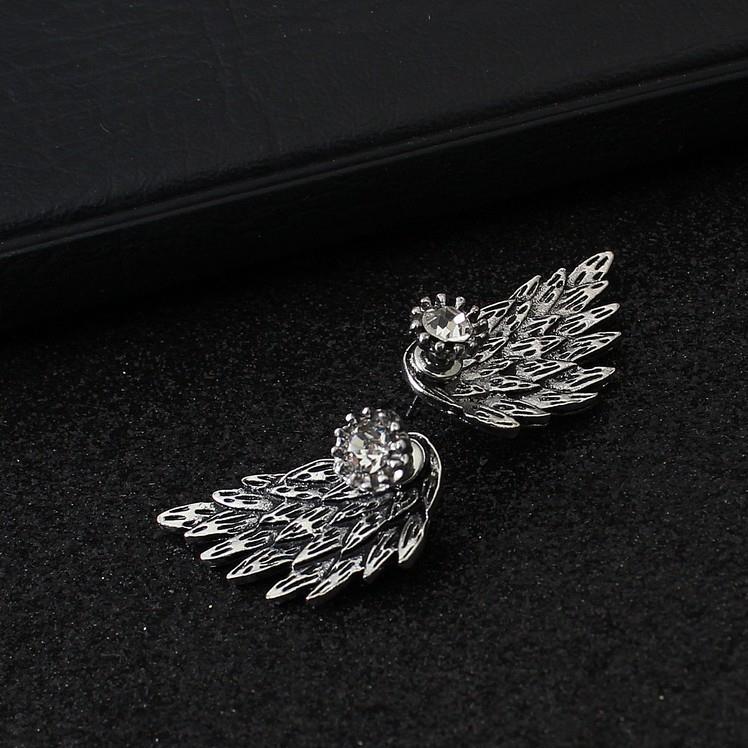 Retro Stereo Angel Wing Earrings
