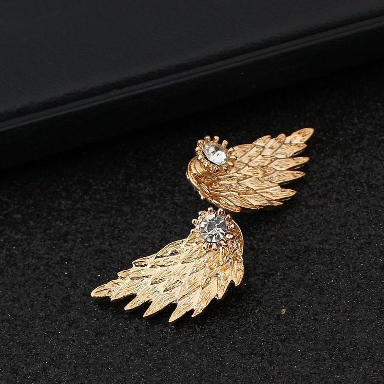 Retro Stereo Angel Wing Earrings