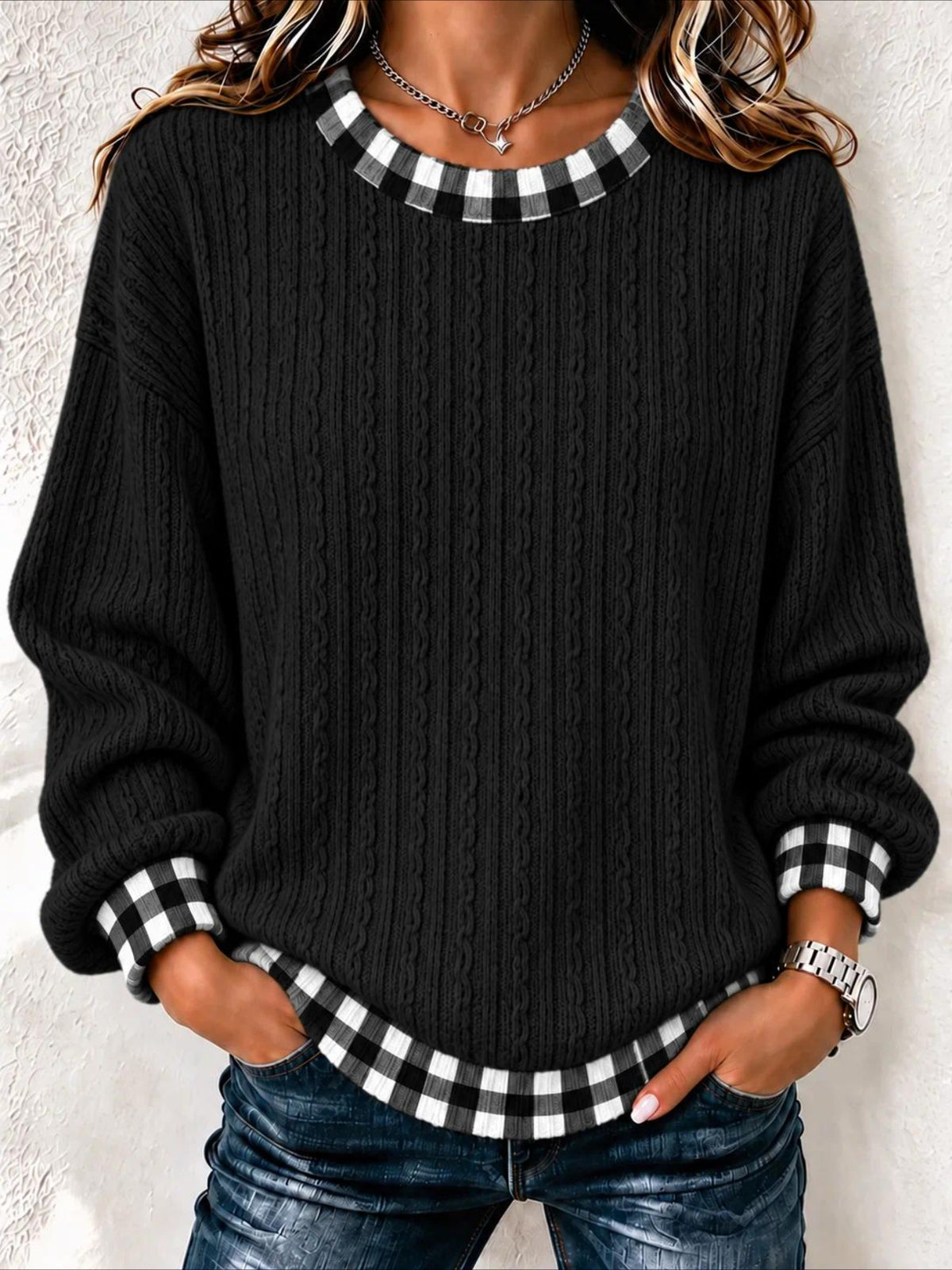 Printing Loose Crew Neck Regular Fit Sweatshirt