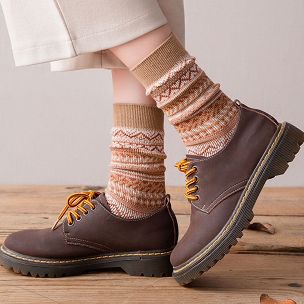6 Pairs Women Socks Winter Gifts For Women Warm Thick Soft Socks Christmas Gifts Socks Boots Socks Crew Socks Ladies Multicolor Casual Breathable Socks