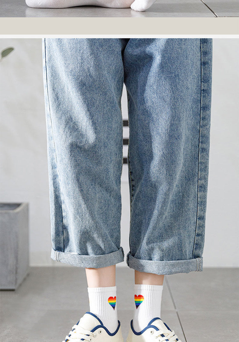 Free Gift Academic Style Stocks, Cute & Soft Crew Socks, Stylish Korean Fashion Aesthetic