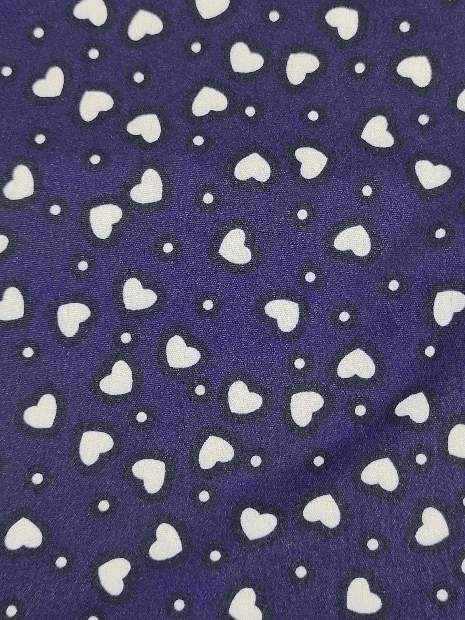 Polka Dot & Heart Print Dress, Casual V Neck Short Sleeve Dress