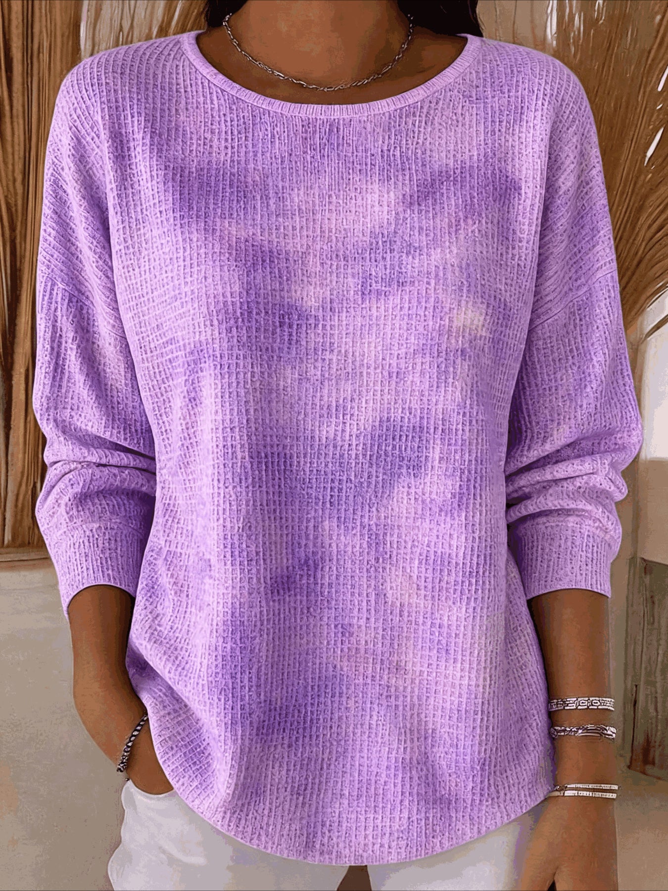 Casual Abstract Sweater Tee