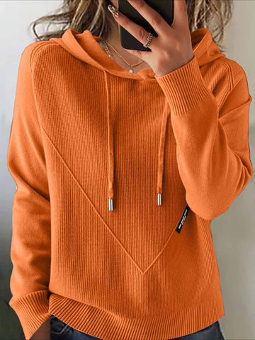 Plain Winter Vintage Long Sleeve Hoodie Sweater