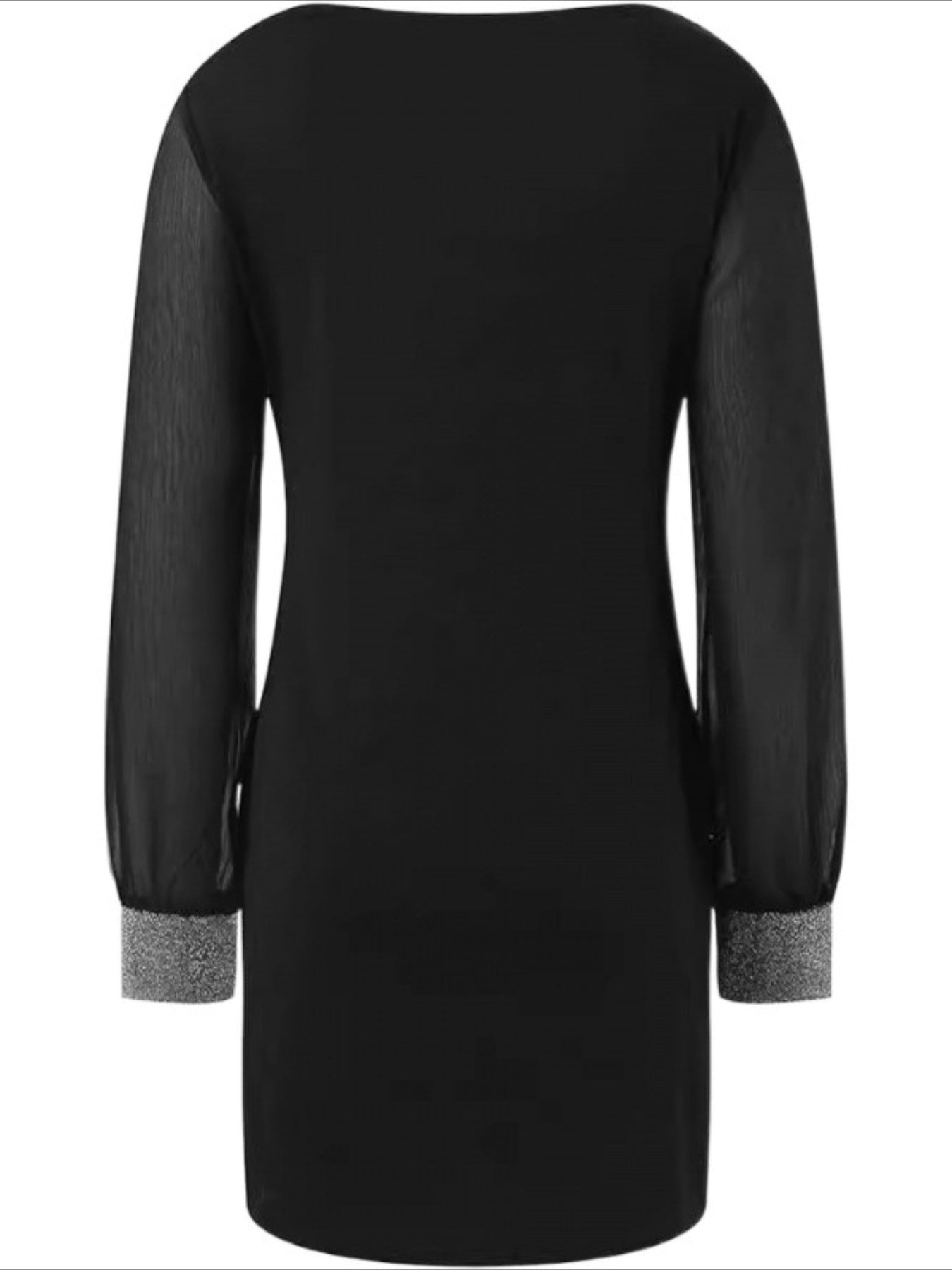 Long Sleeve Plain Jersey V Neck Daily Going Out Casual Midi Dress