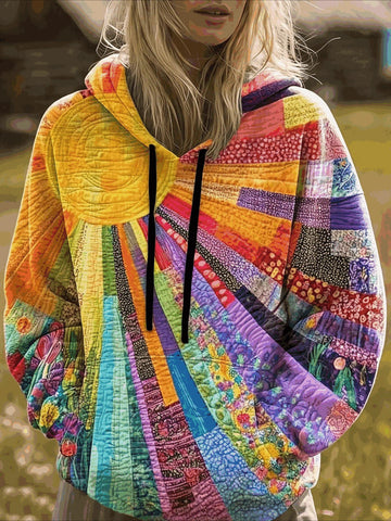Floral Long Sleeve Vintage Spring/Fall Hoodie